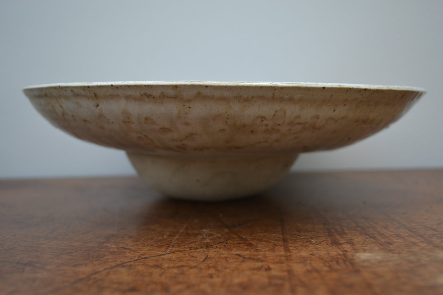 Blauw-beige schaal